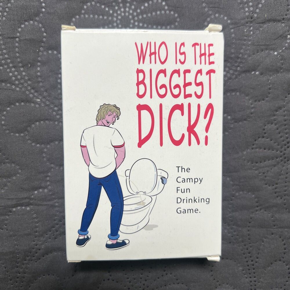 Who's The Biggest Dick? Fun Adult Drinking Card Game Bachelorette Party Fun READ